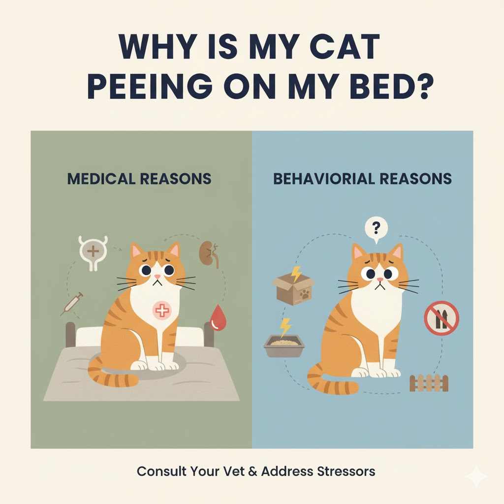 Why Is My Cat Peeing on My Bed