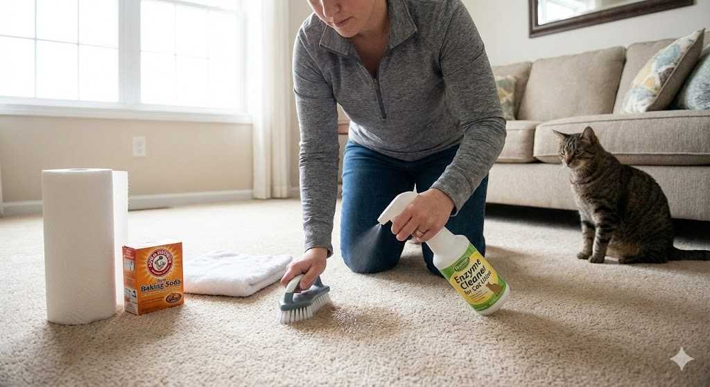 How to Get Cat Urine Smell Out of Carpet