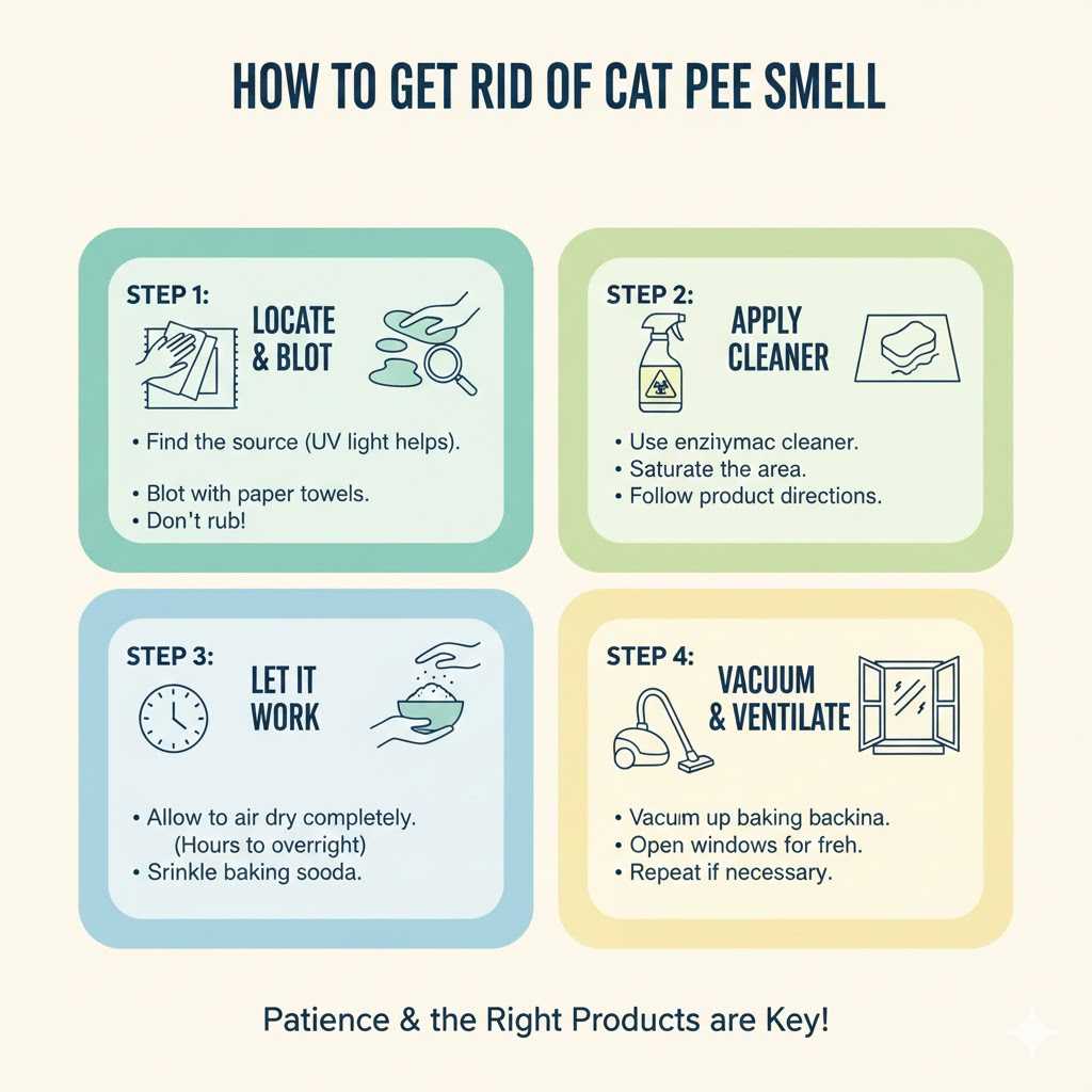 How to Get Rid of Cat Pee Smell